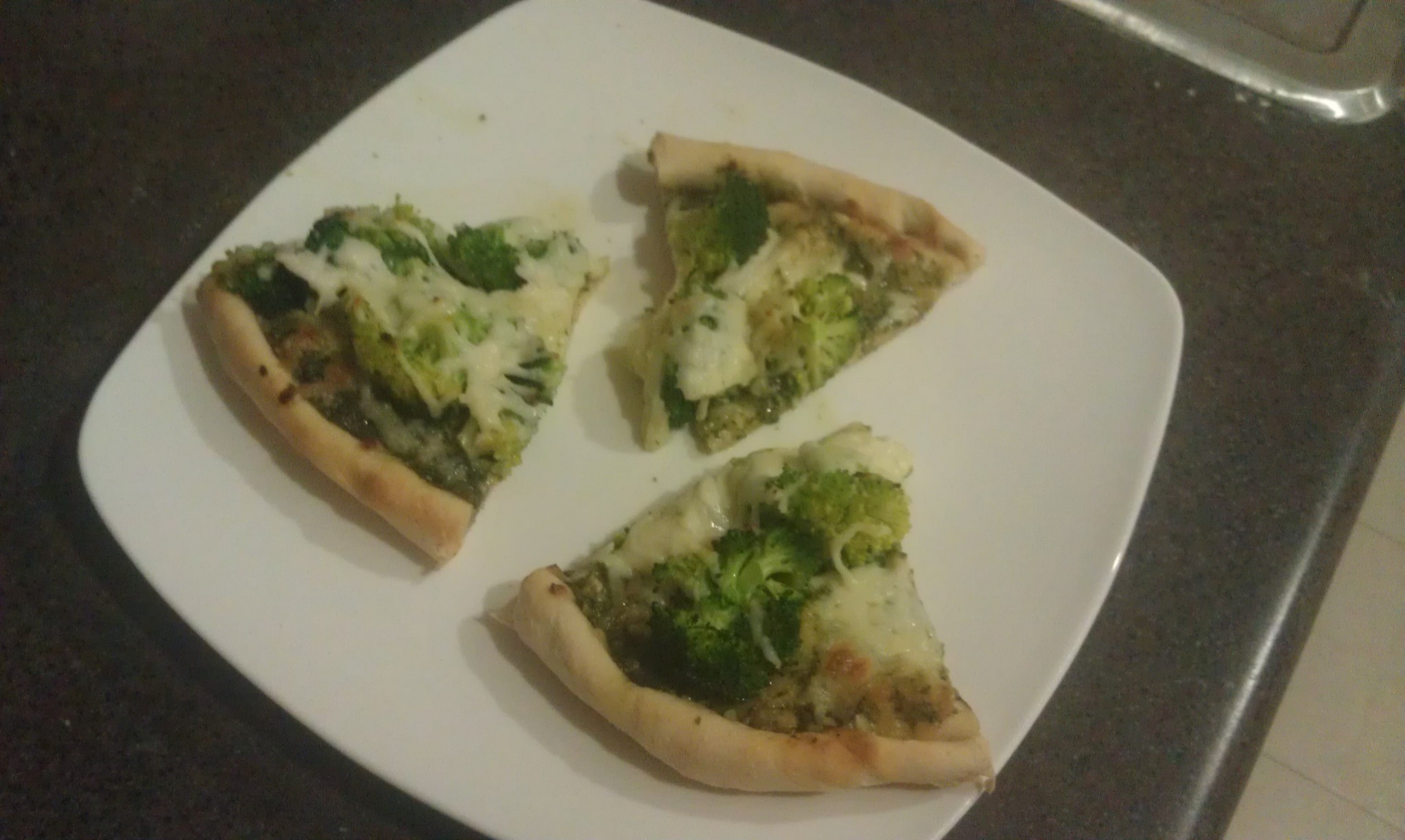 Pesto Pizza with Broccoli