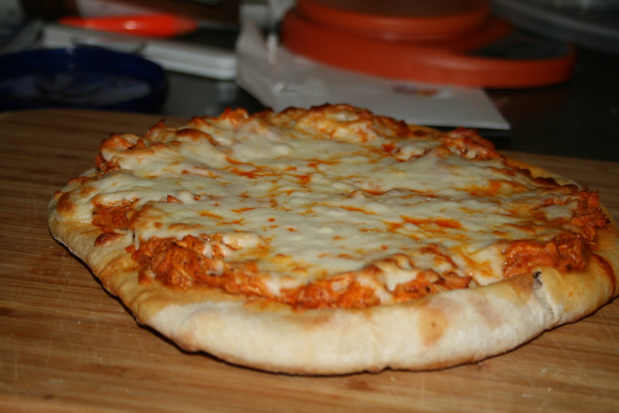 Pulled Buffalo Chicken Pizza